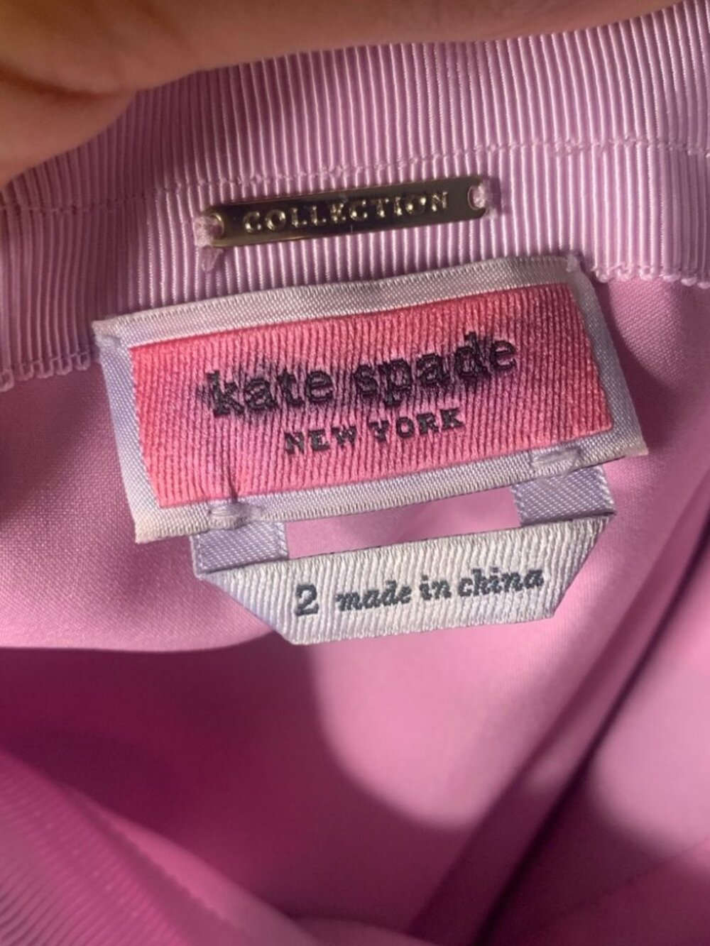 Kate Spade Pink Grand Flora Cupro Cotton Crepe Skirt - Size 2 - Picture 5 of 6